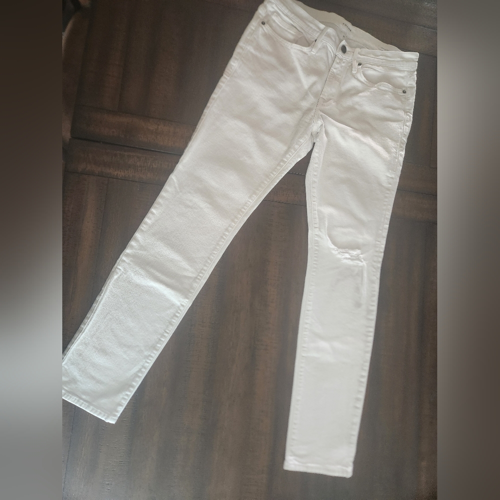 Frame White‎ Skinny Jeans L'Homme Sz 32